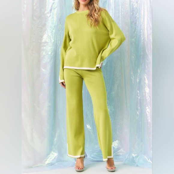 #47549 🛑S,M HIGH END NEW! Fabulous Knit Long Slv Top & Pants - Picture 2 of 8